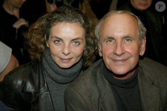 Paris, lors du spectacle de TEX : I FEEL GOOD au theatre De La Main d'Or, Patrice LAFFONT et sa femme Valerie. Le 15 janvier 2003 © Christophe Aubert via Bestimage