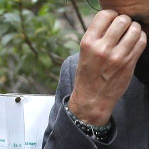 Olivier Minne à la sortie des obsèques de la journaliste Jacqueline Caurat (officier de l'ordre national du Mérite) en l'église Notre-Dame de l'Assomption de Passy à Paris, France, le 2 juin 2021.