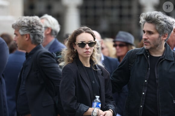 Mathilde Laffont aux obsèques de Patrice Laffont au cimetière du Pere Lachaise le 23 août 2024 à Paris, France. Photo by Nasser Berzane/ABACAPRESS.COM