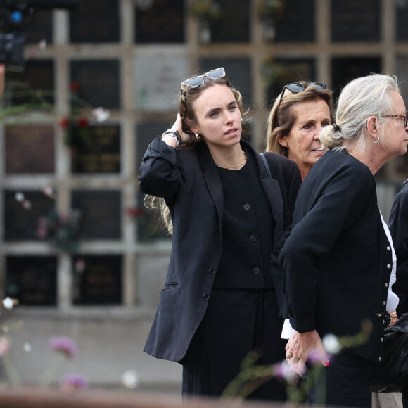 Mathilde Laffont aux obsèques de Patrice Laffont au cimetière du Pere Lachaise le 23 août 2024 à Paris, France. Photo by Nasser Berzane/ABACAPRESS.COM