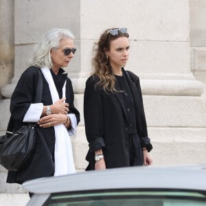 Mathilde Laffont aux obsèques de Patrice Laffont au cimetière du Pere Lachaise le 23 août 2024 à Paris, France. Photo by Nasser Berzane/ABACAPRESS.COM