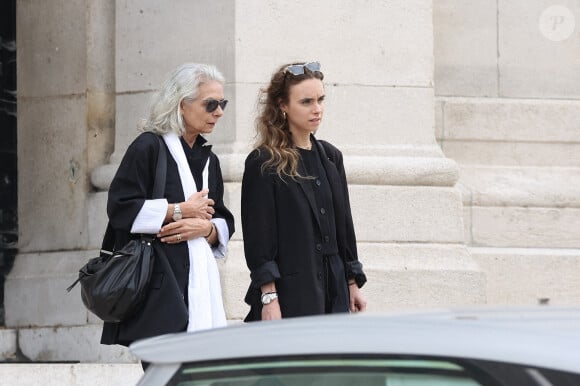 Mathilde Laffont aux obsèques de Patrice Laffont au cimetière du Pere Lachaise le 23 août 2024 à Paris, France. Photo by Nasser Berzane/ABACAPRESS.COM