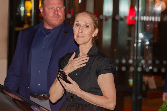 Céline Dion a été vue rentrant à son hôtel à 1h30 du matin après une longue répétition pour les Jeux Olympiques de 2024 à Paris, France, le 25 juillet 2024. Photo par Aissaoui Nacer/Splash News/ABACAPRESS.COM