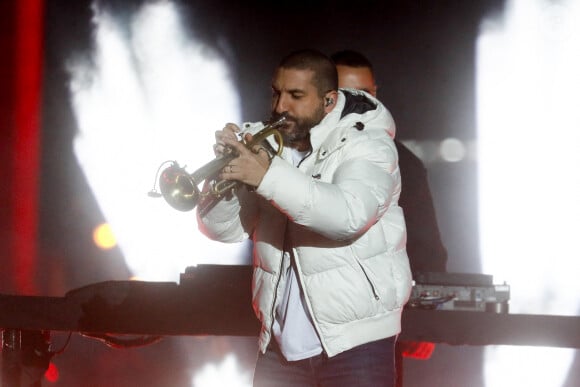 Exclusif - Ibrahim Maalouf - Emission "La grande soirée du 31 de Paris", diffusée le 31 décembre sur France 2. Champs Elysées. © Christophe Clovis / Jack Tribeca / Bestimage 