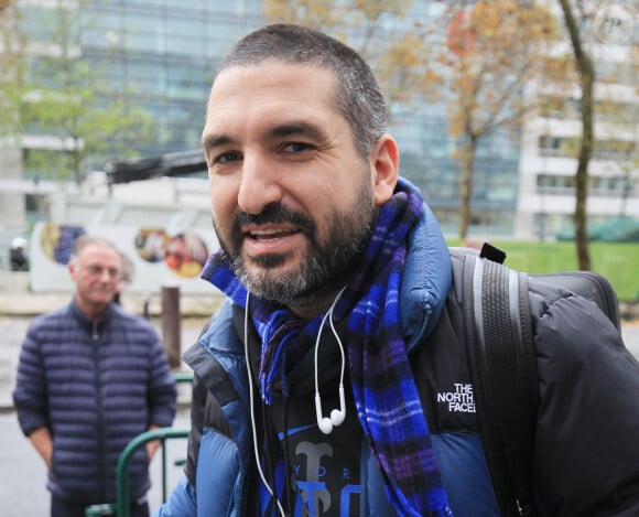 Exclusif - Ibrahim Maalouf à la sortie des studiios de la radio RTL à Paris. Le 13 novembre 2023 © Jonathan Rebboah / Panoramic / Bestimage 