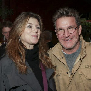 Exclusif - Benjamin Castaldi et sa femme Aurore - Personnalités à la soirée de lancement du livre de V.Benaïm "Il n'est pas celui que vous croyez", paru aux Editions Fayard, au Buddha-Bar à Paris. Le 7 février 2024 © Jack Tribeca / Bestimage 