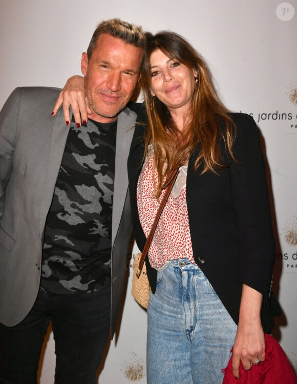 Semi Exclusif - Benjamin Castaldi et femme Vanessa Broussouloux lors de l'anniversaire (trois ans) de l'hôtel Les Jardins du Faubourg à Paris le 9 juin 2022. © Veeren / Bestimage 