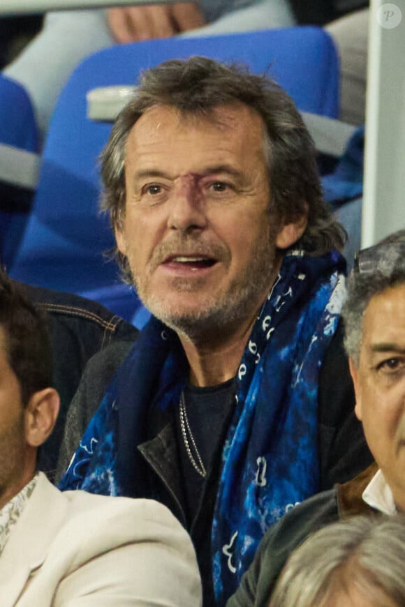 Jean-Luc Reichmann - People au match Irlande-Nouvelle Zélande (24-28) , quart de finale de la coupe du monde de rugby 2023, au Stade de France à Saint-Denis. © Dominique Jacovides - Cyril Moreau / Bestimage 