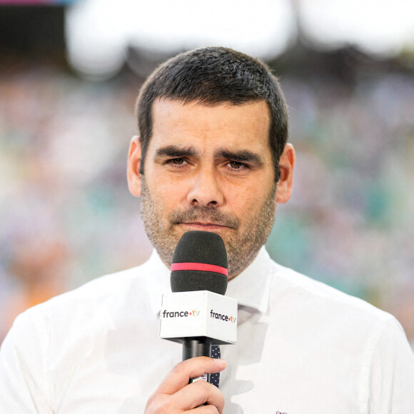 Matthieu Lartot durant la Coupe du monde de rugby à Saint-Etienne, France. Photo by Hugo Pfeiffer/Icon Sport/ABACAPRESS.COM