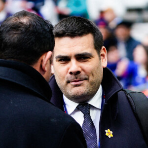 Photo d’archive datee du journaliset Matthieu Lartot de France TV Sports pandant le match France vs Pays de Galles au Stade de France a Paris, France. Photo by Sandra Ruhaut/Icon Sport/ABACAPRESS.COM