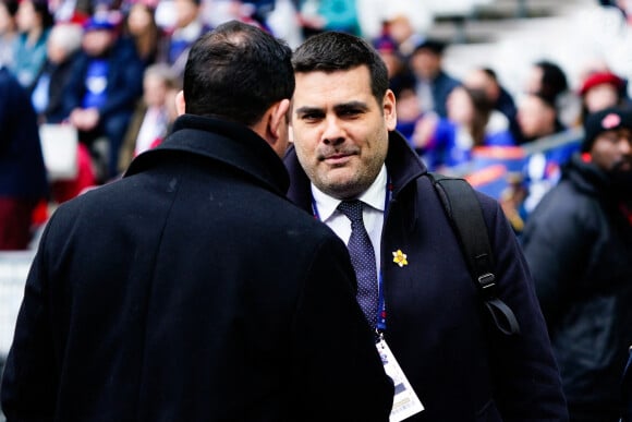 Photo d’archive datee du journaliset Matthieu Lartot de France TV Sports pandant le match France vs Pays de Galles au Stade de France a Paris, France. Photo by Sandra Ruhaut/Icon Sport/ABACAPRESS.COM