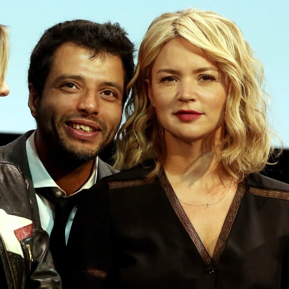 Mabrouk El Mechri et Virginie Efira à la cérémonie d'ouverture du 8ème festival Lumière de Lyon, le 8 octobre 2016. © Dominique Jacovides/Bestimage 