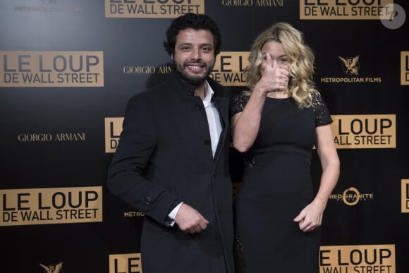 Virginie Efira et son compagnon Mabrouk El Mechri - Avant-premiere mondiale du film "Le loup de Wall Street" au cinema Gaumont Opera Capucines a Paris, le 9 decembre 2013. 