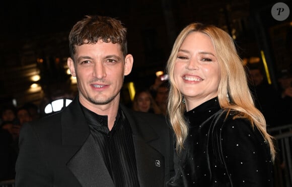 Niels Schneider et sa compagne Virginie Efira - Photocall au Fouquet's après la 48ème cérémonie des César à Paris © Coadic Guirec / Bestimage 