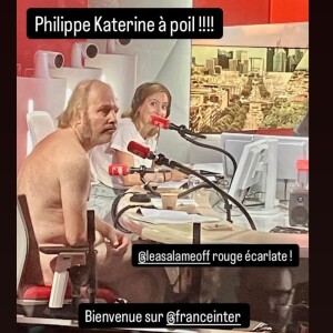 Philippe Katerine intervient totalement nu dans la matinale de Léa Salamé sur France Inter.