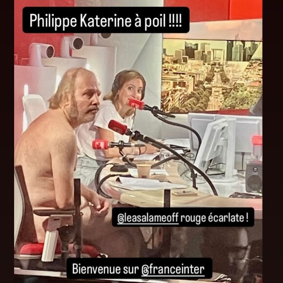 Philippe Katerine intervient totalement nu dans la matinale de Léa Salamé sur France Inter.