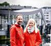 Auquel son frère le prince Haakon participe
Le prince Haakon et la princesse Mette-Marit de Norvège dans les rues de Alesund, à la veille du mariage de la princesse Martha Louise de Norvège et Durek Verrett. Le 30 août 2024