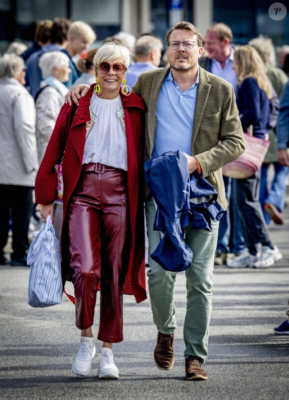 Le prince Constantijn des Pays-Bas et la princesse Laurentien - Les invités font la traversée d'Alesund à Geiranger pour la mariage de la princesse Martha-Louise de Norvège et son futur mari Durek Verrett le 30 août 2024