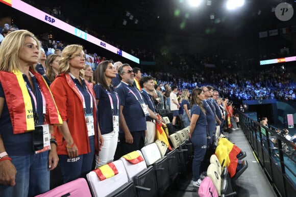 La reine Letizia d'Espagne a assisté au match entre l'équipe nationale espagnole et l'équipe australienne de basket-ball en fauteuil lors des Jeux Paralympiques de Paris2024, le 30 août 2024. © Casa de SM El Rey / Eruopa Press / Bestimage 