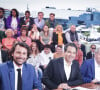 Exclusif - Bertrand Chameroy, Patrick Cohen, Pierre Lescure, Anne-Elisabeth Lemoine - Emission "C à vous" à l'occasion de la présentation des films "Strange Way Of Life" et "Le règne Animal" lors du 76ème Festival International du Film de Cannes. © Jack Tribeca / Bestimage