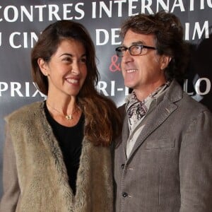 Francois Cluzet et sa femme Narjiss lors des Rencontres Internationales du Cinéma de Patrimoine et du prix Henri Langlois à Vincennes le 28 janvier 2013