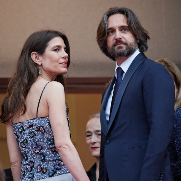 Charlotte Casiraghi et Dimitri Rassam - Montée des marches du film « Killers of the flower moon » lors du 76ème Festival International du Film de Cannes, au Palais des Festivals à Cannes. © Jacovides-Moreau / Bestimage 