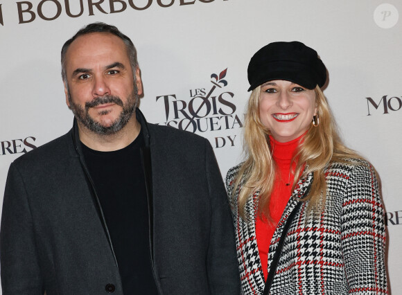 François-Xavier Demaison et sa femme Anaïs Tihay - Première du film "Les Trois Mousquetaires: Milady" au Grand Rex à Paris. © Coadic Guirec-Dominique Jacovides /Bestimage 