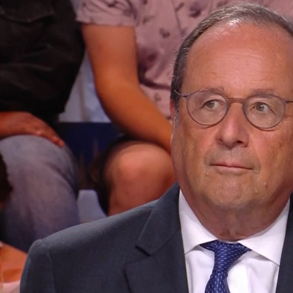 François Hollande réagit à la chronique d'Ambre Chalumeau dans "Quotidien", sur TMC, le 4 septembre 2024
