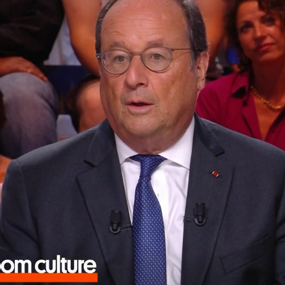 François Hollande réagit à la chronique d'Ambre Chalumeau dans "Quotidien", sur TMC, le 4 septembre 2024