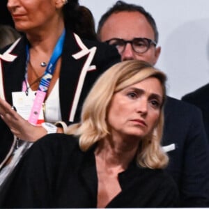 Cérémonie d'ouverture des Jeux Olympiques (JO) de Paris 2024 - Francois Hollande et sa femme Julie Gayet (Photo by federico pestellini / DPPI / Panoramic ) -