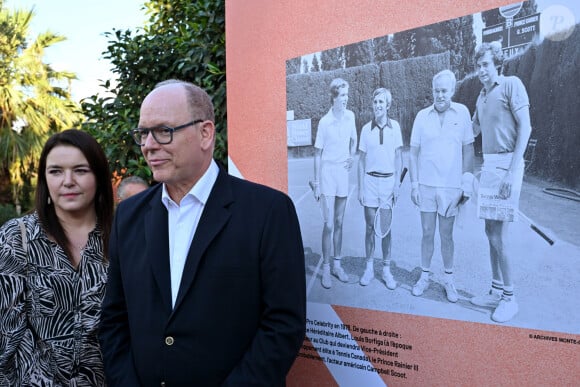 Exclusif - Le prince Albert II de Monaco a visité l'exposition Art-Bre dans le parc des Oliviers à Roquebrune Cap Martin, le 5 septembre 2024.  © Bruno Bebert/Bestimage 