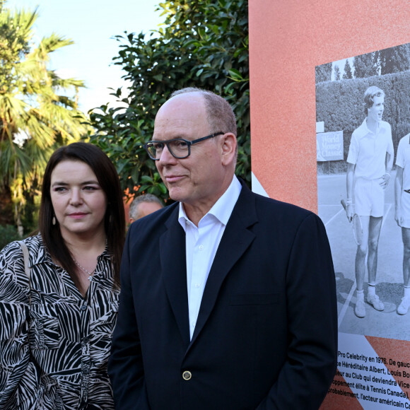 Exclusif - Le prince Albert II de Monaco a visité l'exposition Art-Bre dans le parc des Oliviers à Roquebrune Cap Martin, le 5 septembre 2024.  © Bruno Bebert/Bestimage 