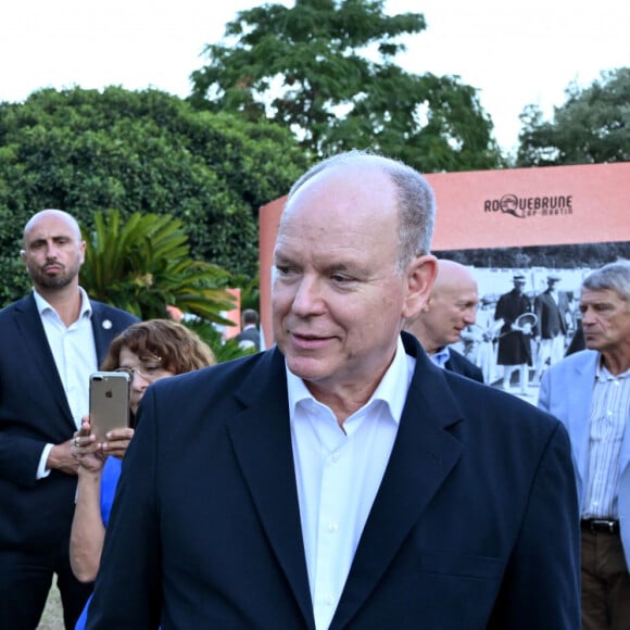 Exclusif - Le prince Albert II de Monaco a visité l'exposition Art-Bre dans le parc des Oliviers à Roquebrune Cap Martin, le 5 septembre 2024. © Bruno Bebert/Bestimage 