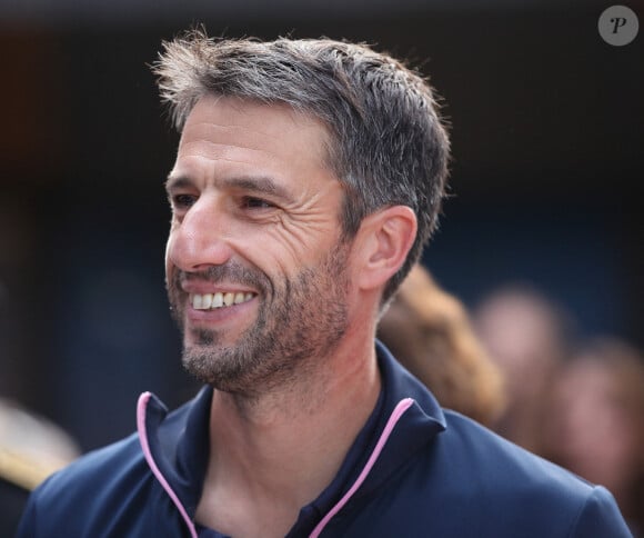 Tony Estanguet en déplacement au collège Maurice Utrillo dans le cadre des jeux paralympiques Paris2024 à Paris, France, le 4 septembre 2024. © Jonathan Rebboah/Panoramic/Bestimage 