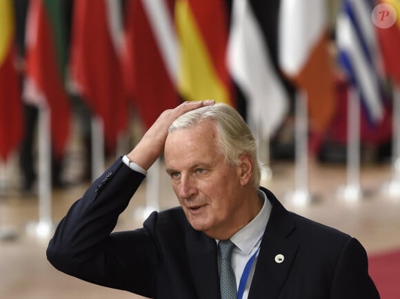 Une conséquence toujours très présente
Michel Barnier, négociateur en chef pour l'Union européenne chargé de mener les négociations liées au Brexit - Sommet de l'Union Européenne sur le Brexit à Bruxelles le 17 octobre 2019. 