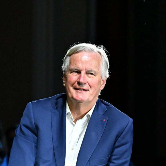 Michel Barnier, l'ancien ministre, et ancien Commissaire Européen, durant l'ouverture du Nice Climate Summit au Palais de la Méditerranée à Nice, le 28 septembre 2023 © Bruno Bebert / Bestimage