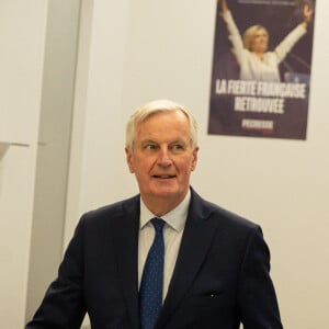 Michel Barnier - Réunion du parti Les Républicains, au lendemain de la défaite de V.Pécresse (4,8%) au 1er tour des élections présidentielles, à Paris, le 11 avril 2022. © Aurélien Morissard / Panoramic / Bestimage