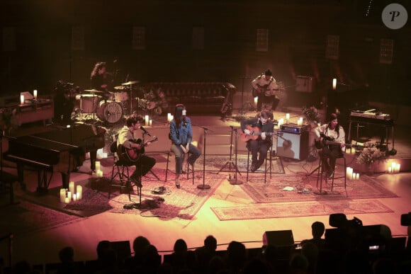 Exclusif - Clara Luciani, Thomas Dutronc - "Messages personnels" , hommage à Françoise Hardy pour ses 80 ans, lors de la 3ème édition de l'Hyper Weekend Festival de radio France à Paris et diffusé sur France Inter. Un concert conçu par le compositeur Sage avec des nombreux artistes dont son fils Thomas Dutronc le 28 janvier 2024. © Jack Tribeca / Bestimage