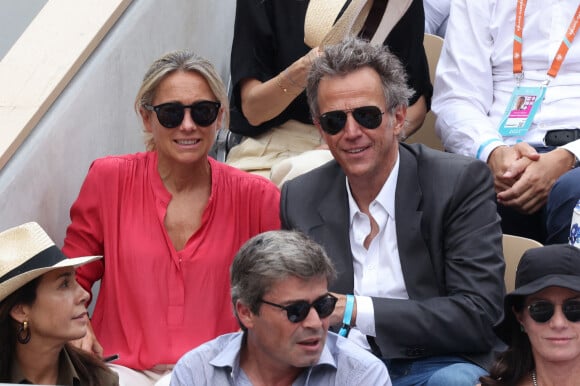 Anne-Sophie Lapix et Arthur Sadoun à Roland Garros. France. Photo by Nasser Berzane/ABACAPRESS.COM