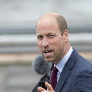 "C'est une bonne nouvelle mais il reste encore un long chemin à parcourir" a-t-il indiqué 
Le Prince William visite une école primaire dans le sud du Pays de Galles afin de rencontrer des élèves ayant pris part au projet 2024 Urdd Eisteddfod le 10 septembre 2024. © GoffPhotos/Bestimage
