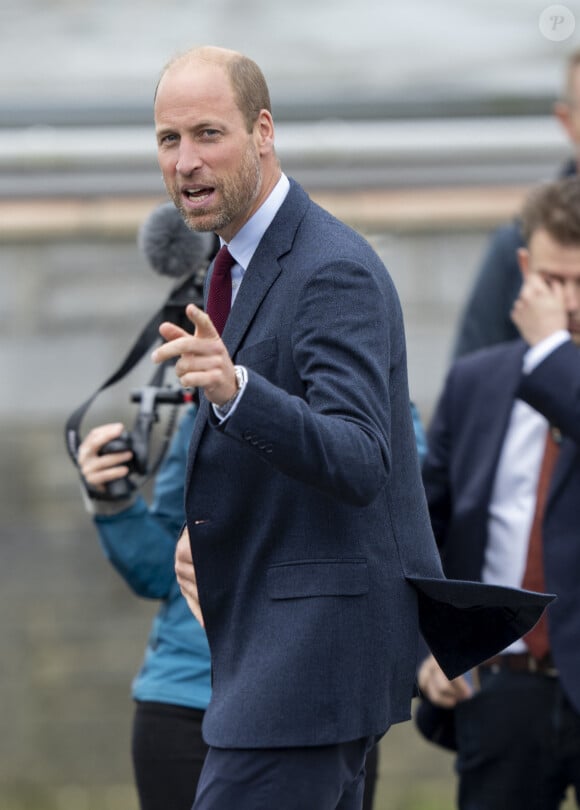 "C'est une bonne nouvelle mais il reste encore un long chemin à parcourir" a-t-il indiqué 
Le Prince William visite une école primaire dans le sud du Pays de Galles afin de rencontrer des élèves ayant pris part au projet 2024 Urdd Eisteddfod le 10 septembre 2024. © GoffPhotos/Bestimage