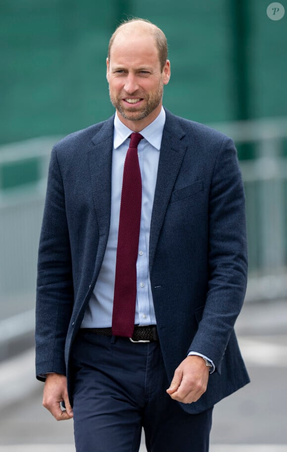 Le Prince William visite une école primaire dans le sud du Pays de Galles afin de rencontrer des élèves ayant pris part au projet 2024 Urdd Eisteddfod le 10 septembre 2024. © GoffPhotos/Bestimage