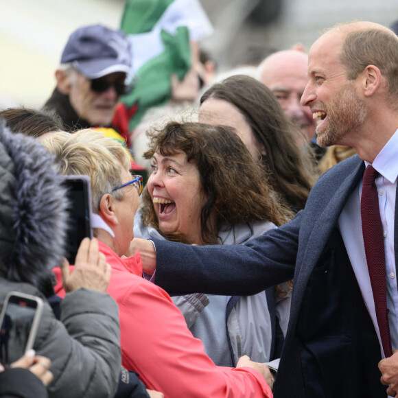 Le Prince William visite une école primaire dans le sud du Pays de Galles afin de rencontrer des élèves ayant pris part au projet 2024 Urdd Eisteddfod le 10 septembre 2024. © Cover Images via ZUMA Press/Bestimage