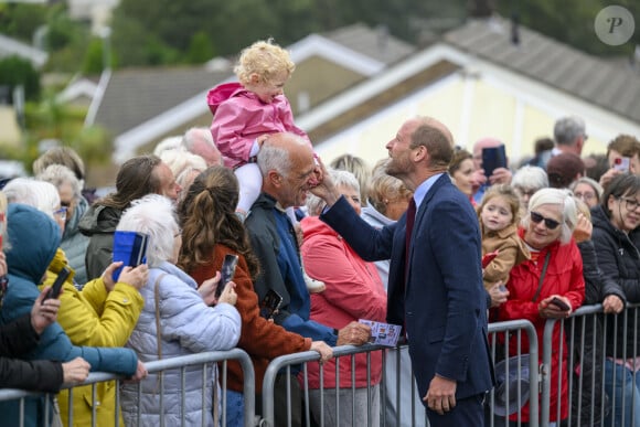 Le Prince William visite une école primaire dans le sud du Pays de Galles afin de rencontrer des élèves ayant pris part au projet 2024 Urdd Eisteddfod le 10 septembre 2024. © Cover Images via ZUMA Press/Bestimage