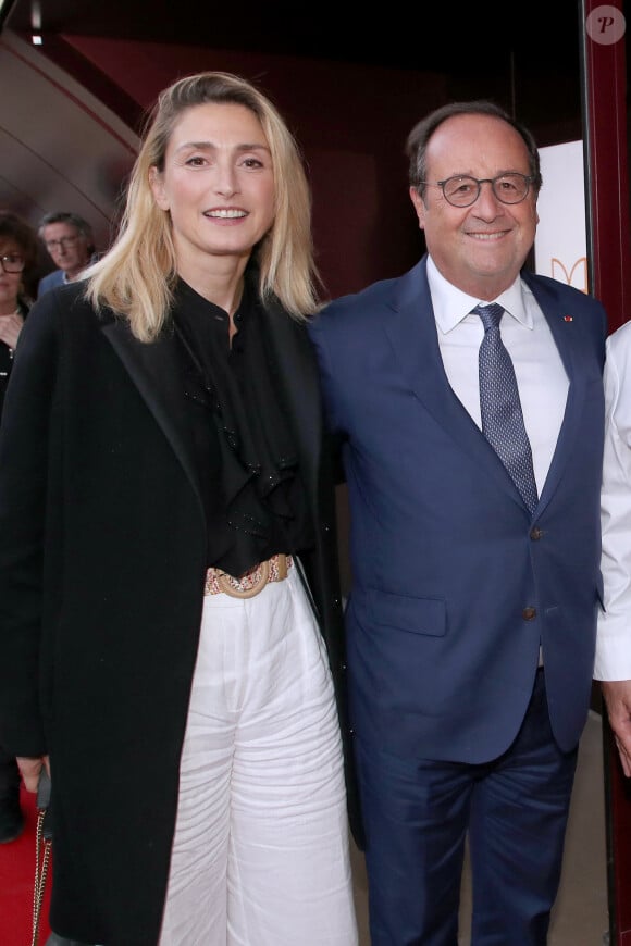 Exclusif - François Hollande et sa femme Julie Gayet - Cocktail pour l'inauguration de la Brasserie " Madame Brasserie " au 1er étage de La Tour Eiffel à Paris. Le 22 Septembre 2022. © Bertrand Rindoff Petroff-Giancarlo Gorassini / Bestimage 