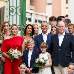 Traditionnel Pique Nique des Monégasques "U Cavagnetu" dans le Parc princesse Antoinette, en présence du prince Albert II de Monaco et de la princesse Charlene accompagnés par leurs enfants le prince Jacques de Monaco, marquis des Baux, et La princesse Gabriella de Monaco, comtesse de Carladès, à Monaco, le 7 septembre 2024. © Claudia Albuquerque/Bestimage 