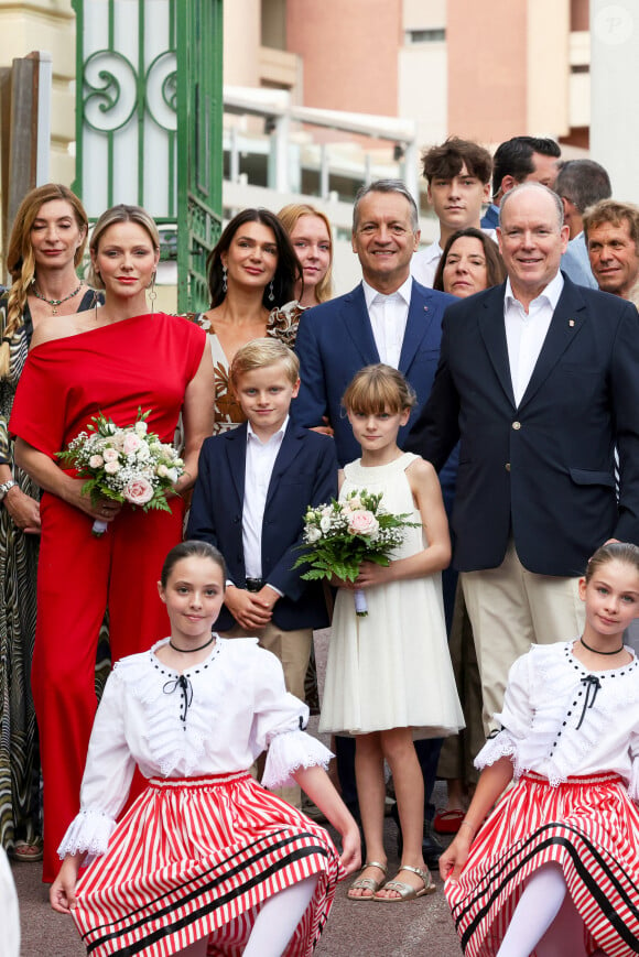 Traditionnel Pique Nique des Monégasques "U Cavagnetu" dans le Parc princesse Antoinette, en présence du prince Albert II de Monaco et de la princesse Charlene accompagnés par leurs enfants le prince Jacques de Monaco, marquis des Baux, et La princesse Gabriella de Monaco, comtesse de Carladès, à Monaco, le 7 septembre 2024. © Claudia Albuquerque/Bestimage 