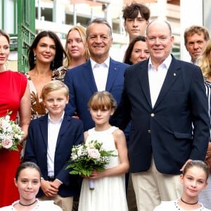 Traditionnel Pique Nique des Monégasques "U Cavagnetu" dans le Parc princesse Antoinette, en présence du prince Albert II de Monaco et de la princesse Charlene accompagnés par leurs enfants le prince Jacques de Monaco, marquis des Baux, et La princesse Gabriella de Monaco, comtesse de Carladès, à Monaco, le 7 septembre 2024. © Claudia Albuquerque/Bestimage 