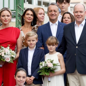 Traditionnel Pique Nique des Monégasques "U Cavagnetu" dans le Parc princesse Antoinette, en présence du prince Albert II de Monaco et de la princesse Charlene accompagnés par leurs enfants le prince Jacques de Monaco, marquis des Baux, et La princesse Gabriella de Monaco, comtesse de Carladès, à Monaco, le 7 septembre 2024. © Claudia Albuquerque/Bestimage 