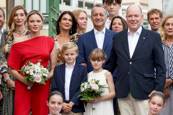 Traditionnel Pique Nique des Monégasques "U Cavagnetu" dans le Parc princesse Antoinette, en présence du prince Albert II de Monaco et de la princesse Charlene accompagnés par leurs enfants le prince Jacques de Monaco, marquis des Baux, et La princesse Gabriella de Monaco, comtesse de Carladès, à Monaco, le 7 septembre 2024. © Claudia Albuquerque/Bestimage 